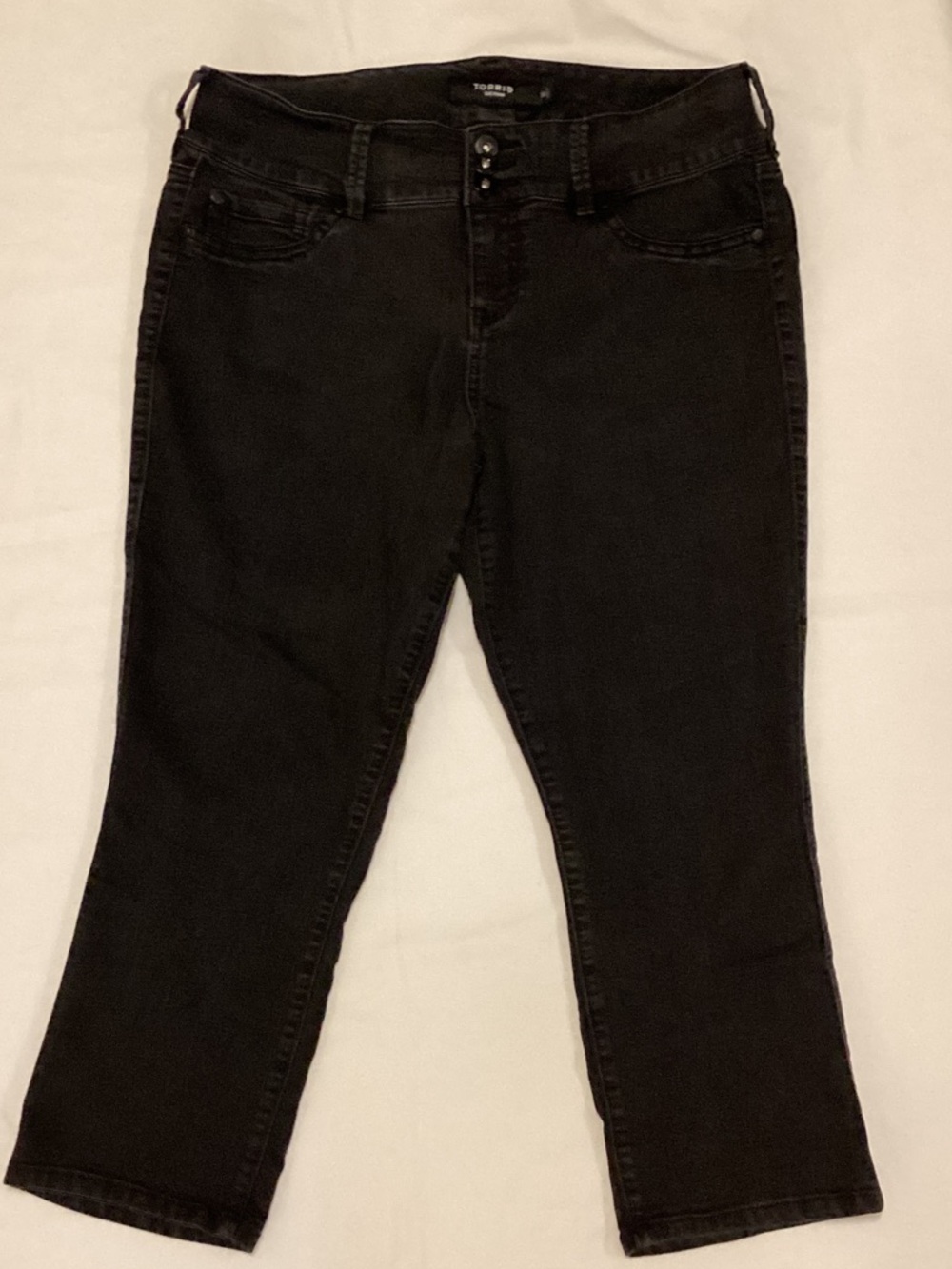 torrid Black Slim Straight Jeans
